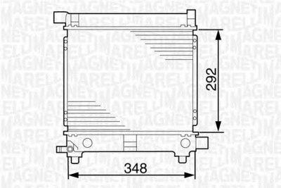 MAGNETI MARELLI 350213535000 -  Радиатор, охлаждение двигателя